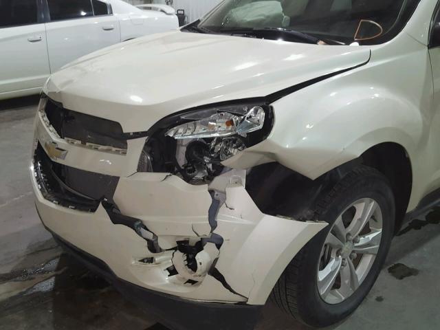 1GNALBEK2FZ129094 - 2015 CHEVROLET EQUINOX LT WHITE photo 9