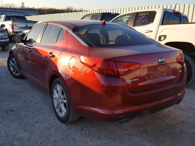 5XXGM4A76DG169885 - 2013 KIA OPTIMA LX RED photo 3