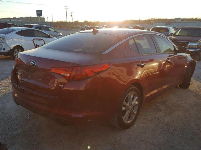 5XXGM4A76DG169885 - 2013 KIA OPTIMA LX RED photo 4