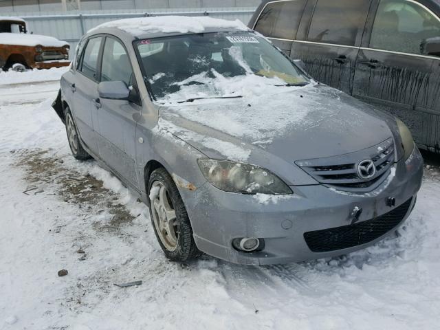 JM1BK143241140886 - 2004 MAZDA 3 HATCHBAC SILVER photo 1