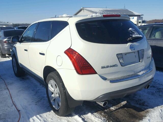 JN8AZ08W37W634305 - 2007 NISSAN MURANO SL CREAM photo 3