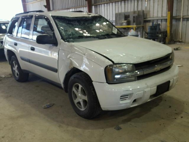 1GNDS13S852134532 - 2005 CHEVROLET TRAILBLAZE WHITE photo 1