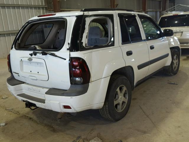 1GNDS13S852134532 - 2005 CHEVROLET TRAILBLAZE WHITE photo 4