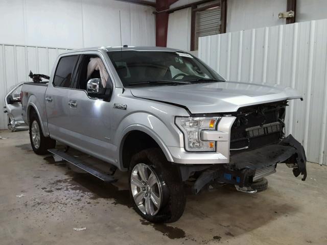 1FTEW1EG9HFB33056 - 2017 FORD F150 SUPER SILVER photo 1