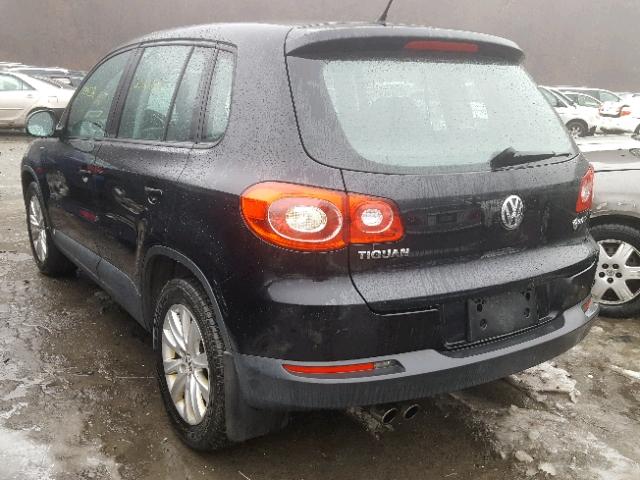 WVGBV7AX6AW524150 - 2010 VOLKSWAGEN TIGUAN SE 黑色 照片 3