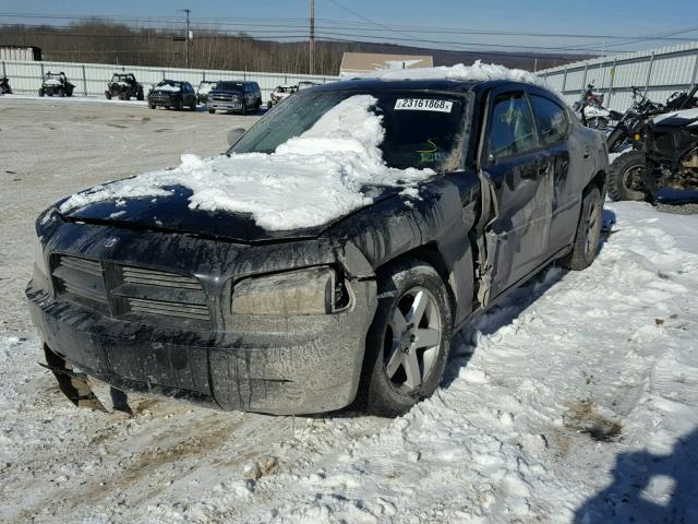 2B3KA43DX9H578662 - 2009 DODGE CHARGER BLACK photo 2