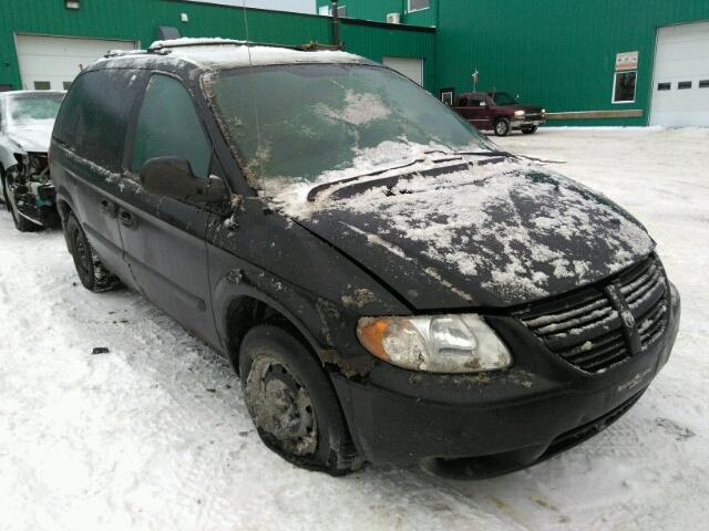 1D4GP25R25B418684 - 2005 DODGE CARAVAN SE BLACK photo 1