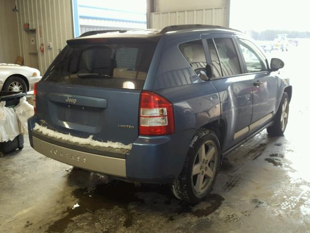 1J8FT57W17D241781 - 2007 JEEP COMPASS LI BLUE photo 4