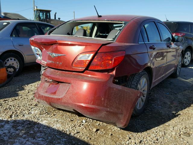 1C3CC5FB2AN223238 - 2010 CHRYSLER SEBRING LI RED photo 4