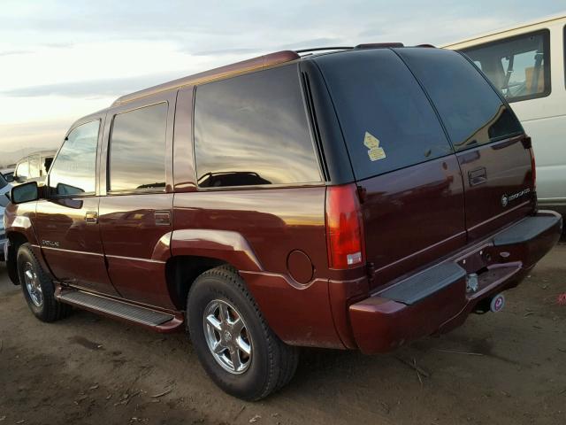 1GYEK63R6YR189266 - 2000 CADILLAC ESCALADE L MAROON photo 3