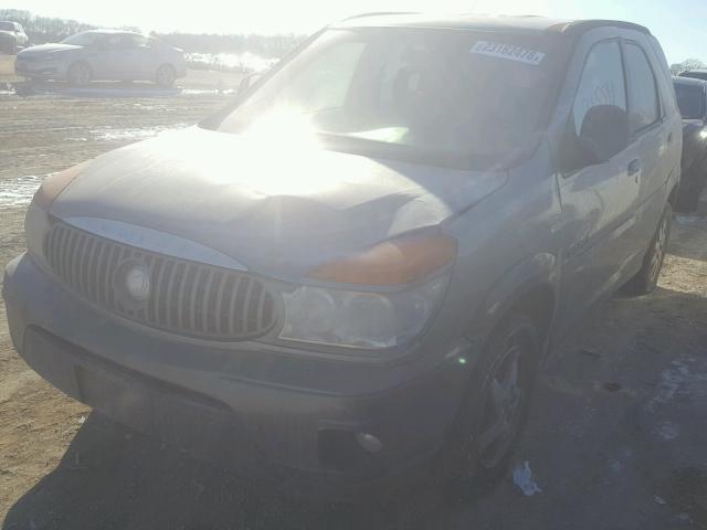 3G5DA03E12S529255 - 2002 BUICK RENDEZVOUS GRAY photo 2