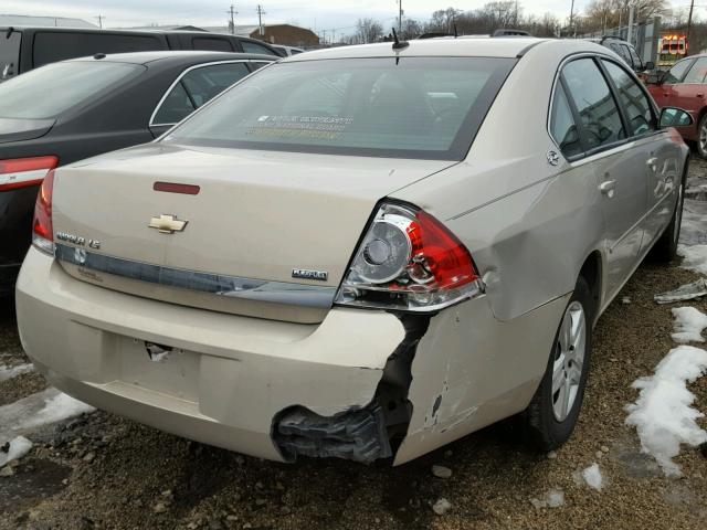 2G1WB58K689257231 - 2008 CHEVROLET IMPALA LS TAN photo 4