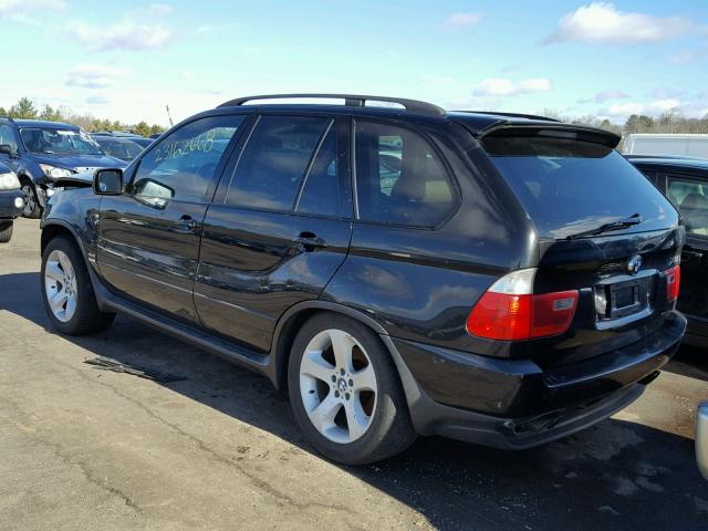 5UXFB53525LV20424 - 2005 BMW X5 4.4I BLACK photo 3