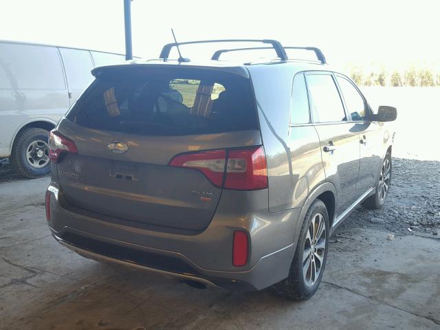 5XYKW4A74EG428150 - 2014 KIA SORENTO SX GRAY photo 4