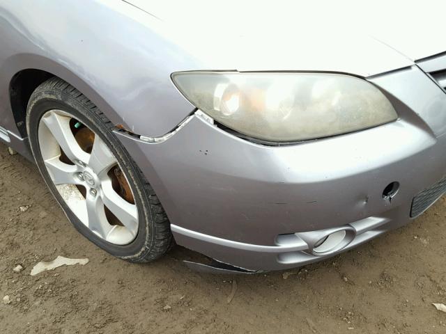 JM1BK323X51219058 - 2005 MAZDA 3 S GRAY photo 9