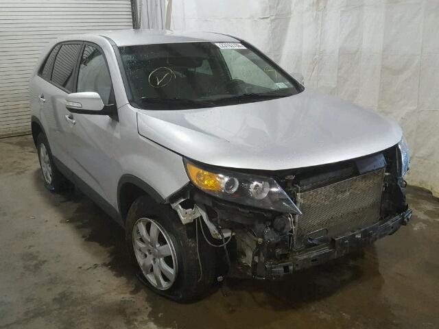 5XYKT3A18DG374414 - 2013 KIA SORENTO LX SILVER photo 1