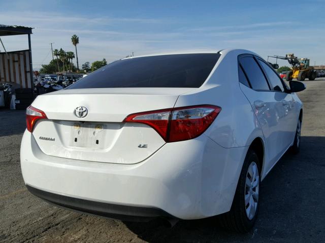 5YFBURHE9FP250420 - 2015 TOYOTA COROLLA L WHITE photo 4