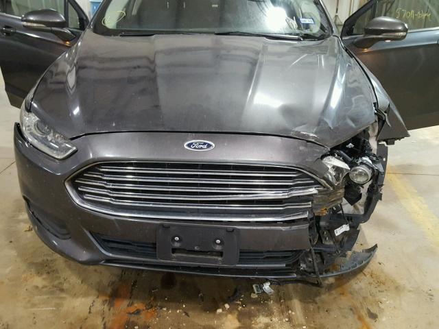 3FA6P0H71GR174537 - 2016 FORD FUSION SE GRAY photo 7