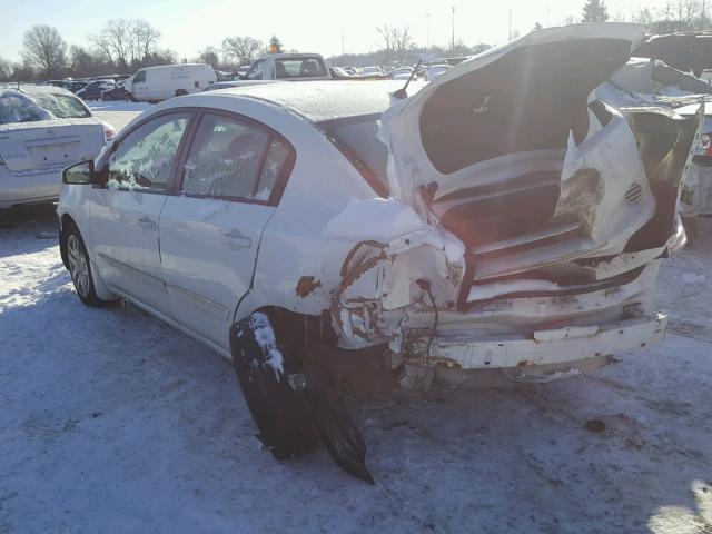 3N1AB6AP4BL687229 - 2011 NISSAN SENTRA 2.0 WHITE photo 3