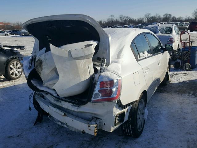 3N1AB6AP4BL687229 - 2011 NISSAN SENTRA 2.0 WHITE photo 4