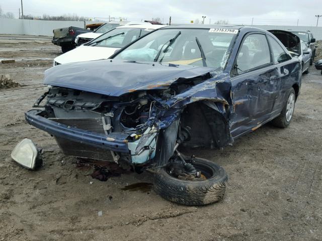 1HGEM22002L047373 - 2002 HONDA CIVIC EX Mavi foto 2