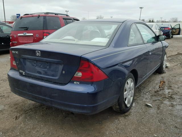1HGEM22002L047373 - 2002 HONDA CIVIC EX Mavi foto 4