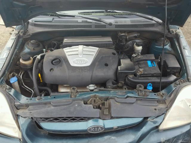 KNADC165846223100 - 2004 KIA RIO CINCO GREEN photo 7