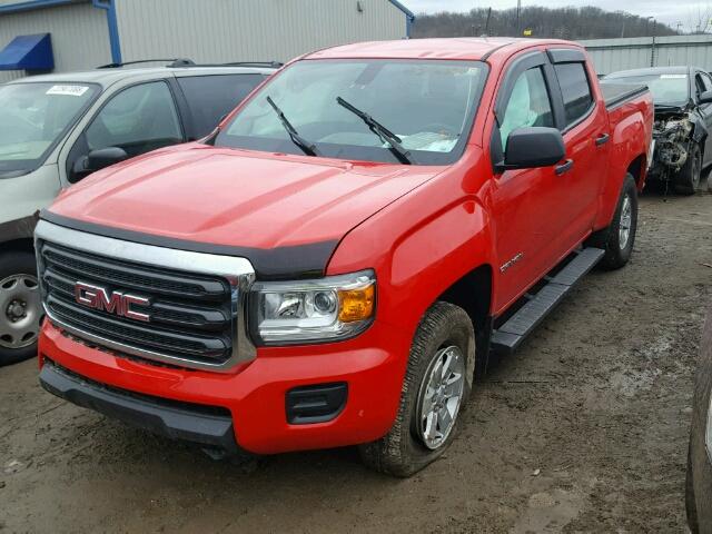 1GTG5AE33F1162801 - 2015 GMC CANYON RED photo 2