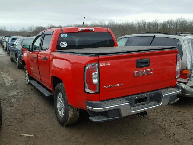 1GTG5AE33F1162801 - 2015 GMC CANYON RED photo 3