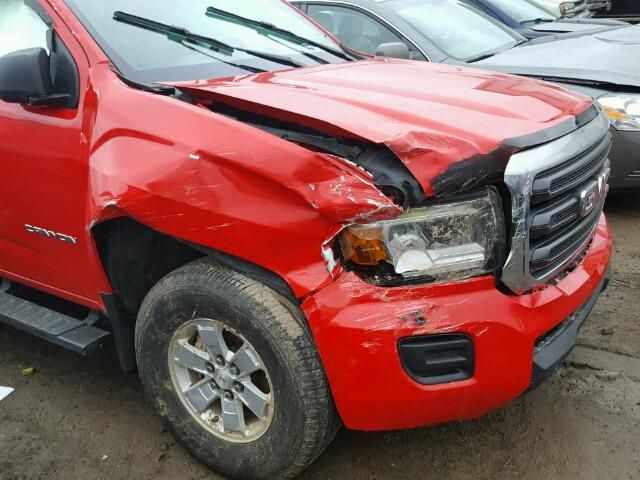 1GTG5AE33F1162801 - 2015 GMC CANYON RED photo 9