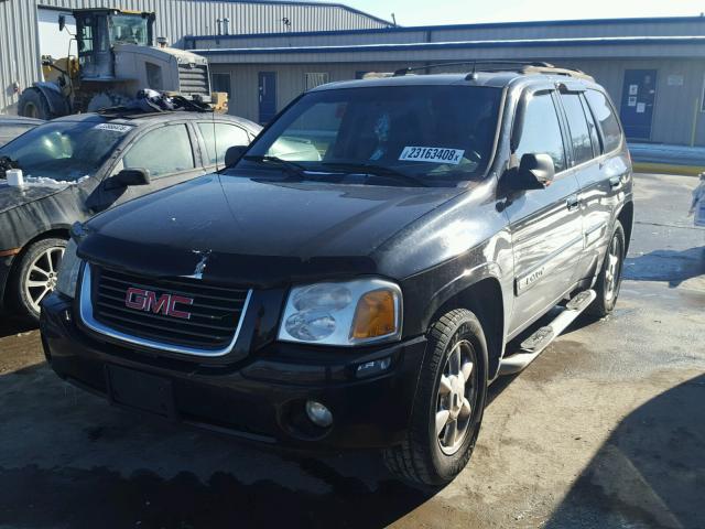 1GKDT13S242199322 - 2004 GMC ENVOY BLACK photo 2