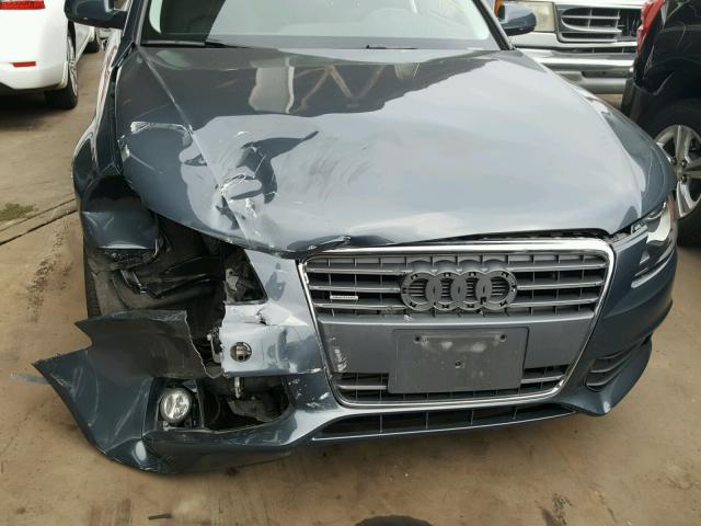 WAUFFAFL3BN026661 - 2011 AUDI A4 PREMIUM BLUE photo 7