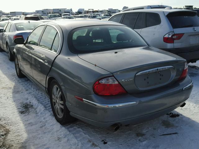 SAJEA01U23HM85303 - 2003 JAGUAR S-TYPE GRAY photo 3