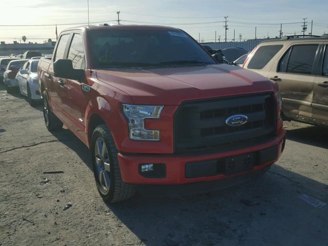 1FTEW1CP7FKD55229 - 2015 FORD F150 SUPER RED photo 1