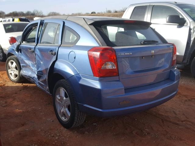 1B3HB48B87D164935 - 2007 DODGE CALIBER SX BLUE photo 3