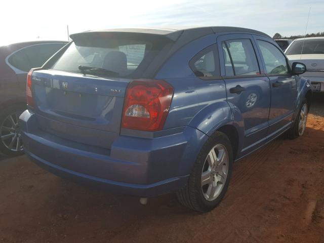 1B3HB48B87D164935 - 2007 DODGE CALIBER SX BLUE photo 4