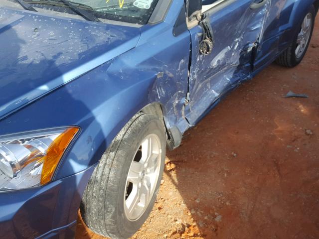 1B3HB48B87D164935 - 2007 DODGE CALIBER SX BLUE photo 9