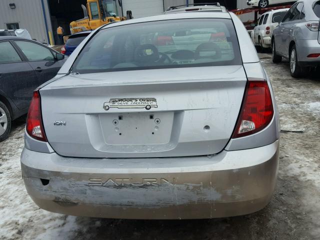1G8AJ52F85Z132002 - 2005 SATURN ION LEVEL SILVER photo 9