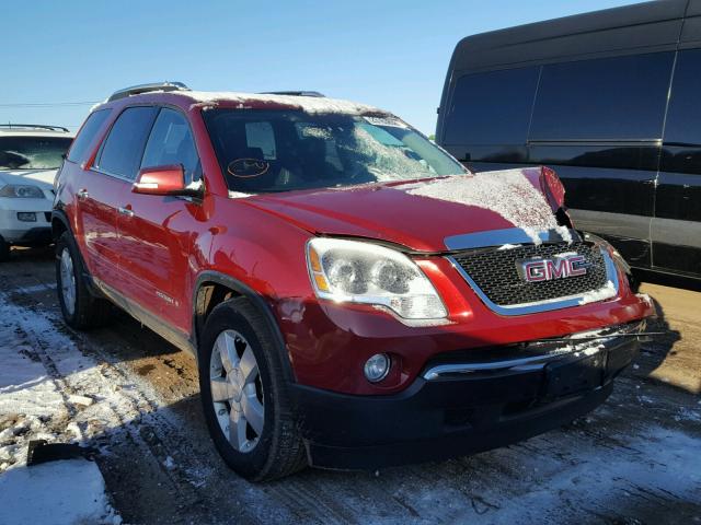 1GKEV33787J121580 - 2007 GMC ACADIA SLT წითელი ფოტო 1