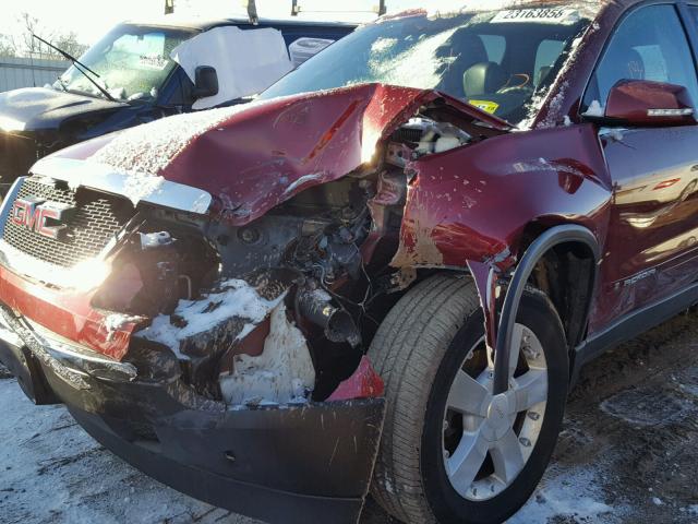 1GKEV33787J121580 - 2007 GMC ACADIA SLT RED photo 9