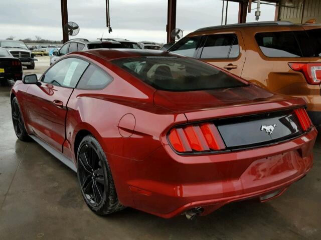 1FA6P8TH2H5302268 - 2017 FORD MUSTANG RED photo 3