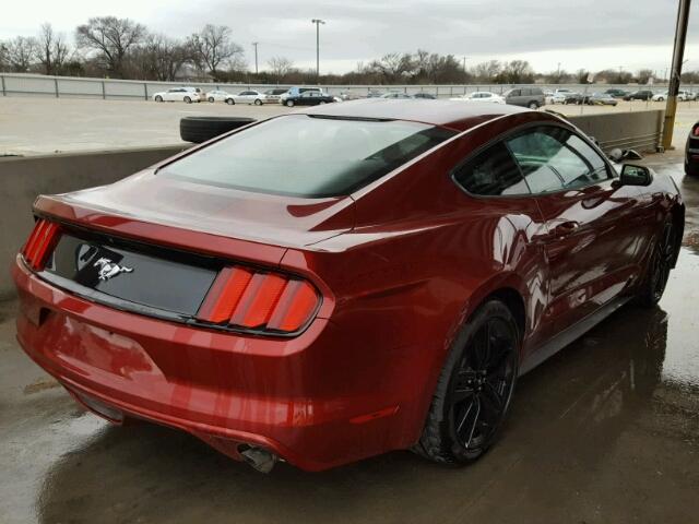 1FA6P8TH2H5302268 - 2017 FORD MUSTANG RED photo 4