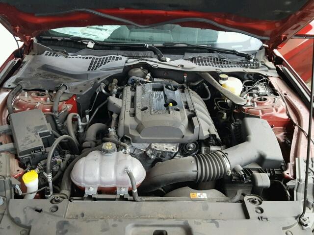 1FA6P8TH2H5302268 - 2017 FORD MUSTANG RED photo 7