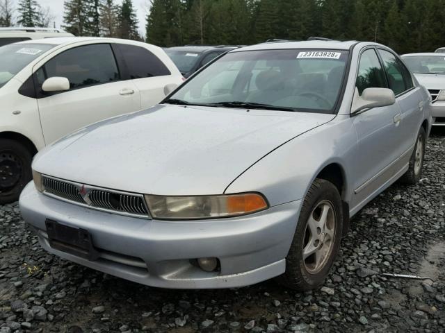 4A3AA46G7XE090044 - 1999 MITSUBISHI GALANT ES SILVER photo 2