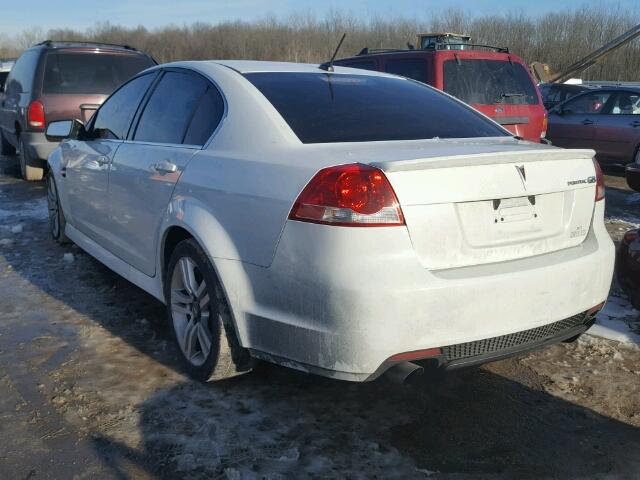 6G2ER57778L140804 - 2008 PONTIAC G8 WHITE photo 3