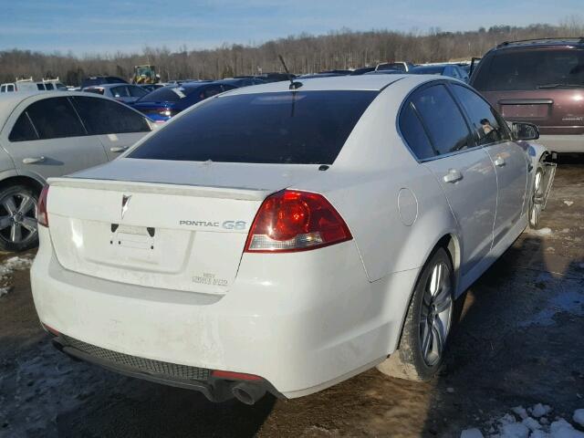 6G2ER57778L140804 - 2008 PONTIAC G8 WHITE photo 4