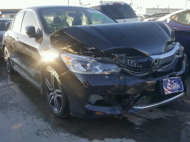 1HGCR2F51HA145864 - 2017 HONDA ACCORD SPO BLACK photo 1