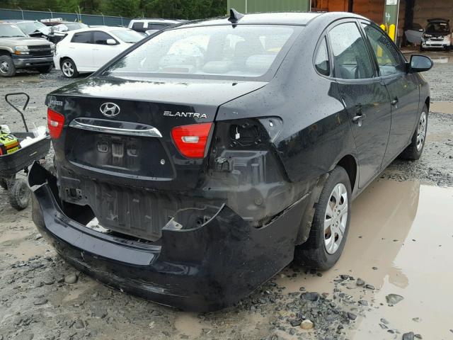 KMHDU4AD6AU205116 - 2010 HYUNDAI ELANTRA BL BLACK photo 4