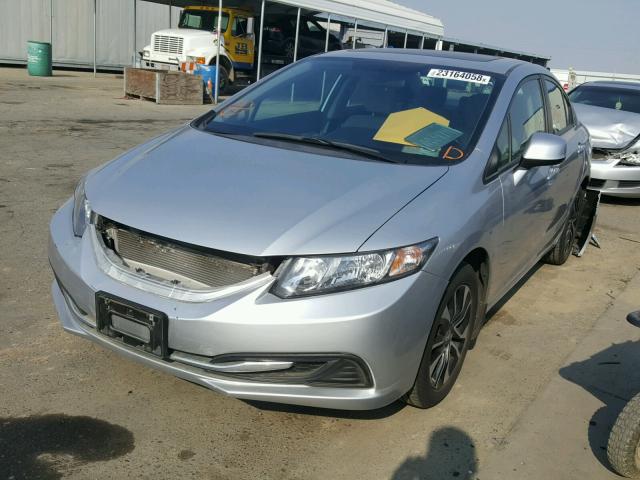 19XFB2F86DE247744 - 2013 HONDA CIVIC EX SILVER photo 2