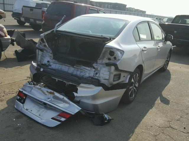 19XFB2F86DE247744 - 2013 HONDA CIVIC EX SILVER photo 4